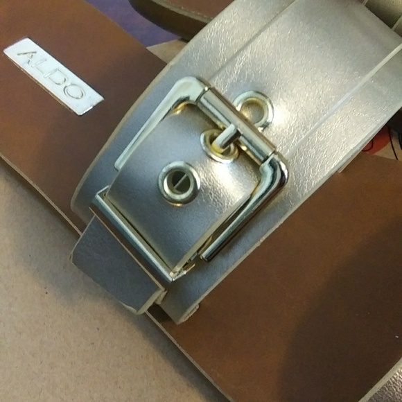 ALDO Metallic Sandals - Picture 5 of 8